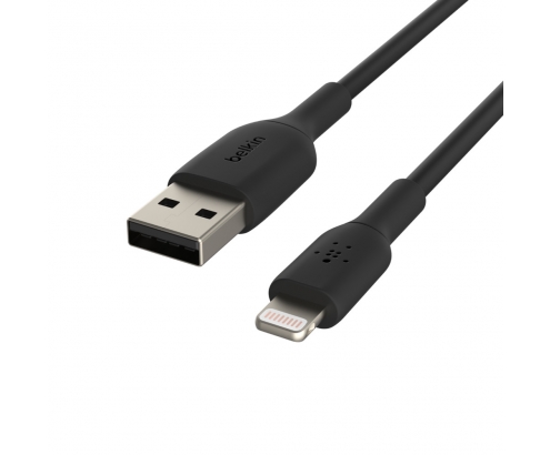 Belkin cable de conector Lightning USB A 2.0 1 m Negro