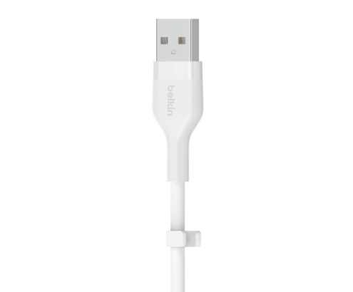 Belkin Cbl Scicone USB-A LTG 2M blc cable USB USB A USB C/Lightning Blanco