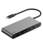Belkin INC024HQSGY hub de interfaz USB Tipo C 10000 Mbit/s Gris
