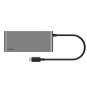 Belkin INC024HQSGY hub de interfaz USB Tipo C 10000 Mbit/s Gris