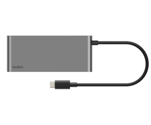 Belkin INC024HQSGY hub de interfaz USB Tipo C 10000 Mbit/s Gris