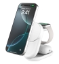 Belkin Qi2 Fitness tracker, Auriculares, Smartphone, Reloj inteligente Blanco USB Cargador inalámbrico Carga rápida Interior