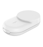 Belkin Qi2 Fitness tracker, Auriculares, Smartphone, Reloj inteligente Blanco USB Cargador inalámbrico Carga rápida Interior