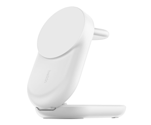 Belkin Qi2 Fitness tracker, Auriculares, Smartphone, Reloj inteligente Blanco USB Cargador inalámbrico Carga rápida Interior