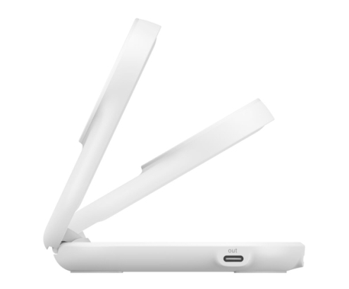 Belkin Qi2 Fitness tracker, Auriculares, Smartphone, Reloj inteligente Blanco USB Cargador inalámbrico Carga rápida Interior