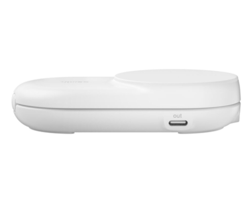 Belkin Qi2 Fitness tracker, Auriculares, Smartphone, Reloj inteligente Blanco USB Cargador inalámbrico Carga rápida Interior