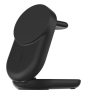 Belkin Qi2 Fitness tracker, Auriculares, Smartphone, Reloj inteligente Negro USB Cargador inalámbrico Carga rápida Interior