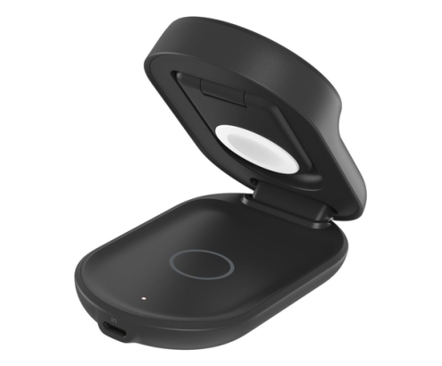 Belkin Qi2 Fitness tracker, Auriculares, Smartphone, Reloj inteligente Negro USB Cargador inalámbrico Carga rápida Interior