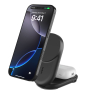 Belkin Qi2 Fitness tracker, Auriculares, Smartphone, Reloj inteligente Negro USB Cargador inalámbrico Carga rápida Interior