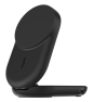 Belkin Qi2 Fitness tracker, Auriculares, Smartphone, Reloj inteligente Negro USB Cargador inalámbrico Carga rápida Interior