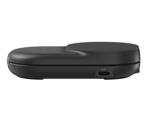 Belkin Qi2 Fitness tracker, Auriculares, Smartphone, Reloj inteligente Negro USB Cargador inalámbrico Carga rápida Interior