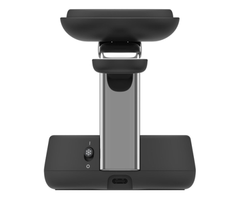 Belkin Qi2 Fitness tracker, Auriculares, Smartphone, Reloj inteligente Negro USB Cargador inalámbrico Carga rápida Interior