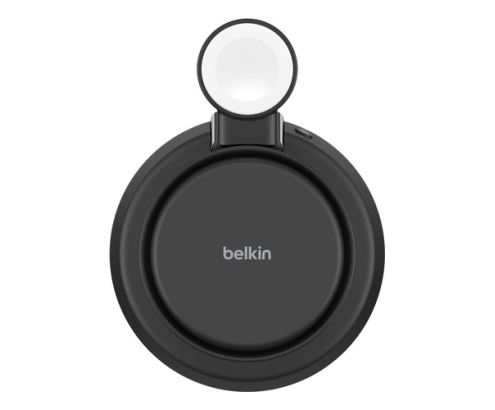 Belkin Qi2 Fitness tracker, Auriculares, Smartphone, Reloj inteligente Negro USB Cargador inalámbrico Carga rápida Interior
