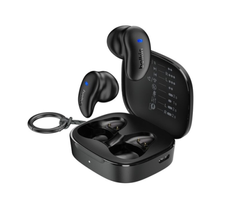 Belkin SoundForm Anywhere Auriculares Inalámbrico y alámbrico Dentro de oído Llamadas/Música USB Tipo C Bluetooth Negro