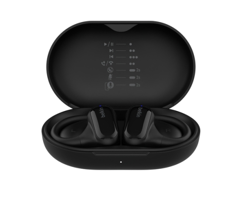 Belkin SoundForm ClearFit Auriculares True Wireless Stereo (TWS) gancho de oreja Llamadas/Música/Deporte/Uso diario Bluetooth Negro