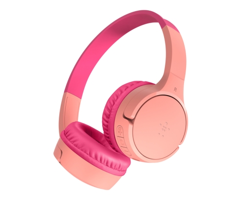 Belkin SoundForm Mini Auriculares Inalámbrico Diadema Llamadas/Música USB Tipo C Rosa