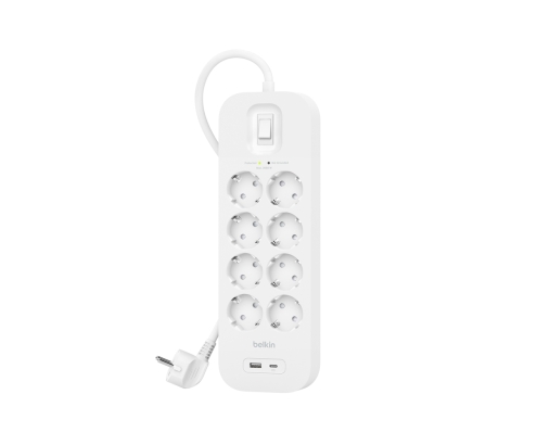 Belkin SRB003vf2M-V2 Blanco 8 salidas AC 2 m