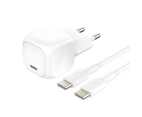Belkin WCA009KQ1MWH-B6 cargador de dispositivo móvil Universal Blanco Corriente alterna Carga rápida Interior