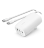 Belkin WCC002VFWH cargador de dispositivo móvil Portátil, Smartphone, Tableta Blanco Corriente alterna Carga rápida Interior