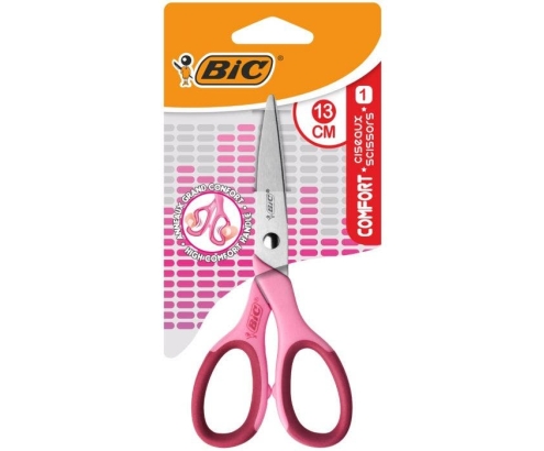 BIC 9262781 tijera de escritorio y manualidades Corte recto Rosa
