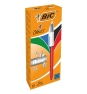 BIC 982877 bolígrafo Negro, Azul, Verde, Rojo Bolígrafo de punta retráctil con pulsador Medio 12 pieza(s)