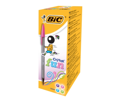 BIC Cristal Fun Rosa Bolígrafo 20 pieza(s)