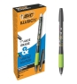 BIC Illusion Negro Bolígrafo Medio 12 pieza(s)