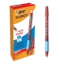 BIC Illusion Rojo Bolígrafo Medio 12 pieza(s)