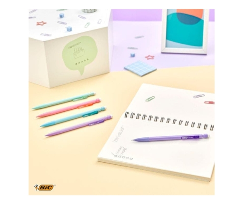 BIC Matic Pastel lápiz mecánico 0,7 mm HB 12 pieza(s)
