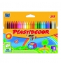 BIC PLASTIDECOR CERA PLASTICA ESTUCHE 24 UNIDADES SURTIDAS BIC875772