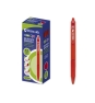 Bismark 330217 bolígrafo Rojo Bolígrafo de punta retráctil con pulsador Medio 12 pieza(s)