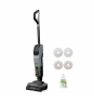 Bissell SpinWave + Vac Pet Pro Aspiradora escoba Batería Seca y húmeda Ciclónico Bolsa para el polvo 0,4 L Negro, Gris