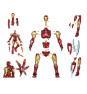 Blokees Marvel Infinity Saga Champion Class Iron Man MK85 Model Kits