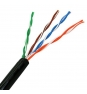 BOBINA CABLE UTP CAT5 100MT RIGIDO NANOCABLE NEGRO 10.20.0302-EXT-BK