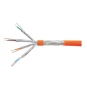 BOBINA DE CABLE EQUIP CAT 7 S/FTP RIGIDO 200M LSOH LIBRE DE HALOGENOS NARANJA 187323