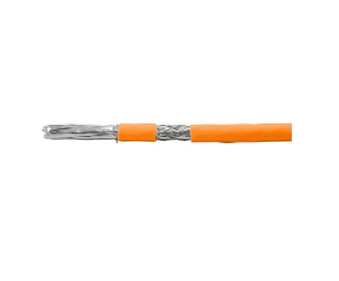 BOBINA DE CABLE EQUIP CAT 7 S/FTP RIGIDO 200M LSOH LIBRE DE HALOGENOS NARANJA 187323