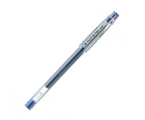 BOLIGRAFO PILOT TINTA GEL PARA ESCRITURA FINA Y PRECISA CON CUERPO EN PLASTICO TRANSPARENTE AZUL BL-GC4 AZUL