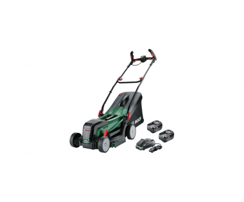 Bosch 37-550 cortadora de césped Cortacésped de empuje a gasolina BaterÍ­a Negro, Verde