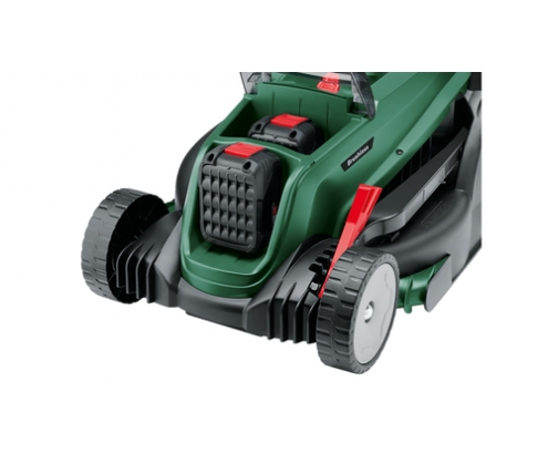 Bosch 37-550 cortadora de césped Cortacésped de empuje a gasolina BaterÍ­a Negro, Verde