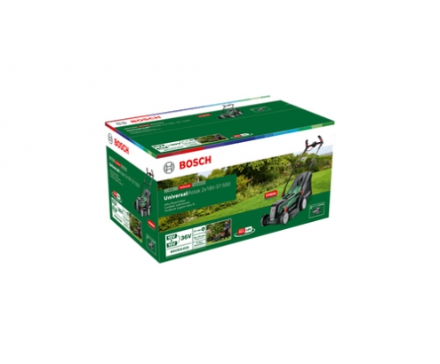 Bosch 37-550 cortadora de césped Cortacésped de empuje a gasolina BaterÍ­a Negro, Verde