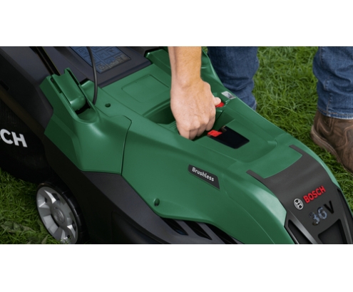 Bosch AdvancedRotak Cortacésped de empuje a gasolina Batería Verde