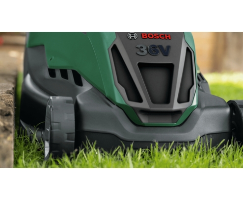 Bosch AdvancedRotak Cortacésped de empuje a gasolina Batería Verde
