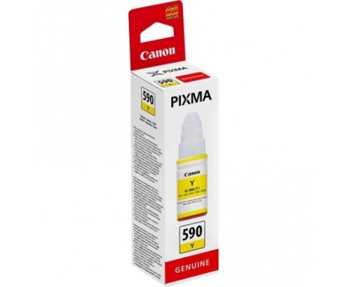 BOTELLA TINTA CANON GI-590 70ML COMPATIBLE SEGUN ESPECIFICACIONES AMARILLA 1606C001AA