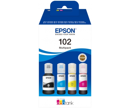 Botellas Epson 102 EcoTank Original multipack C13T03R640