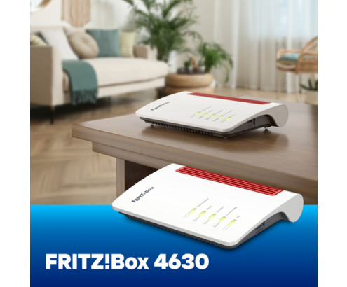 Box FRITZ! 4630 International router inalámbrico 2.5 Gigabit Ethernet Doble banda (2,4 GHz / 5 GHz) Blanco