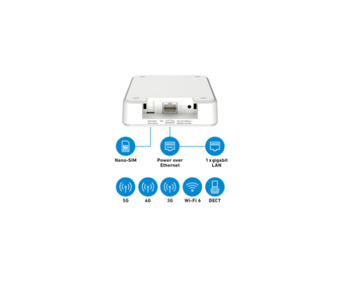 Box FRITZ! 6860 5G Edition International router inalámbrico Gigabit Ethernet Doble banda (2,4 GHz / 5 GHz)