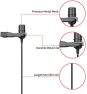 BOYA by-M1 3,5 mm Micrófono lavalier Negro para Smartphone y cámara Canon o Nikon
