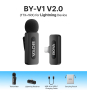 Boya BY-V1 Sistema Micrófono Inalámbrico de Solapa Lavalier Conector Lightning iOS