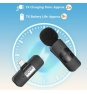 Boya BY-V10 Micrófono de Solapa Inalámbrico Android USB-C Negro