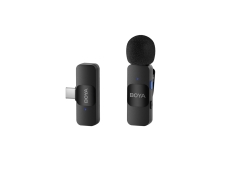 Boya BY-V10 Micrófono de Solapa Inalámbrico Android USB-C Negro